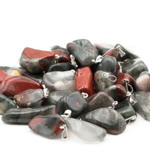 Pendentif pierre roulée Héliotrope