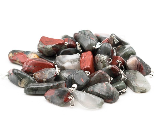 Pendentif pierre roulée Héliotrope