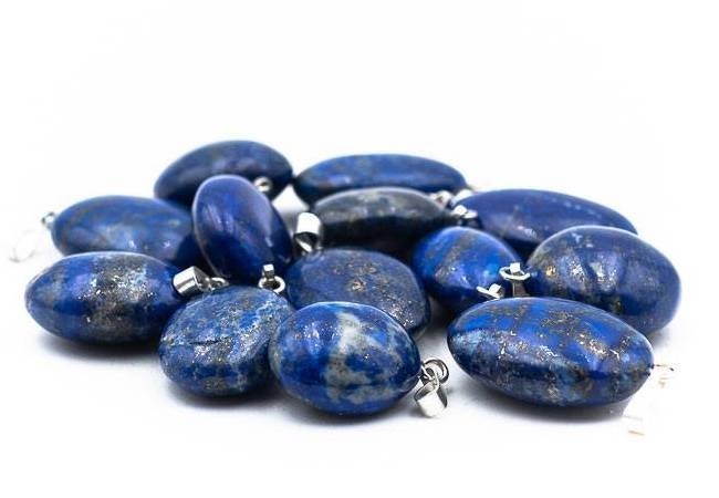 Pendentif pierre roulée Lapis lazuli QA