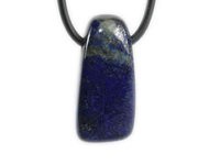 Pendentif pierre roulée percée Lapis Lazuli