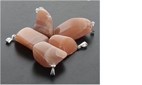 Pendentif pierre roulée Pierre de soleil Naturelle