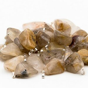 Pendentif Pierre Roulée quartz Rutile