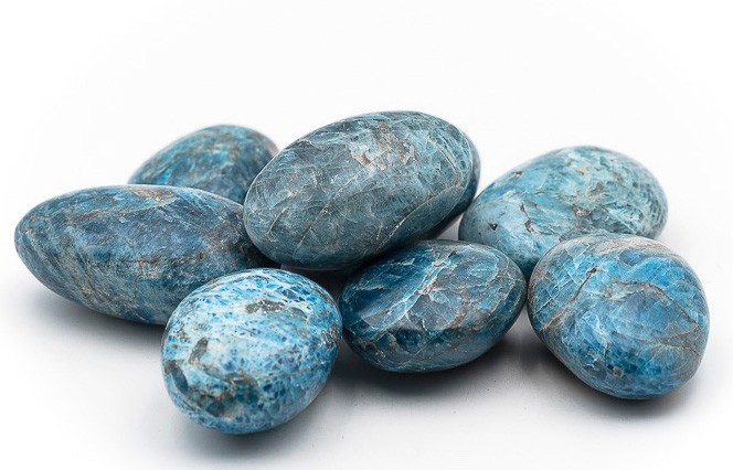 Pierres roulées Apatite bleu