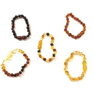 Bracelet Ambre Bébé avec fermoir