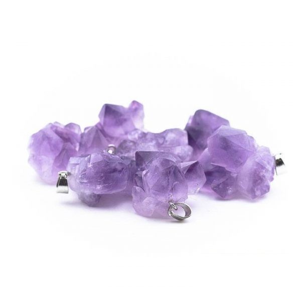 Améthyste brut pendentif