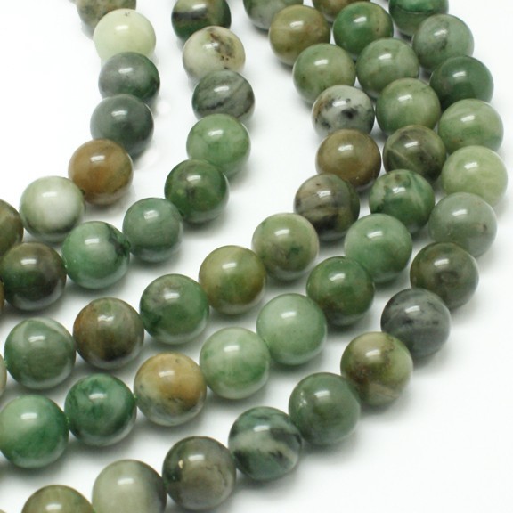 Perles Jade africain