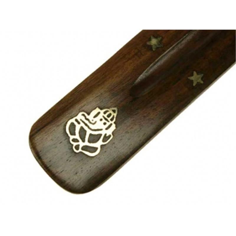 Porte encens en bois avec Ganesh