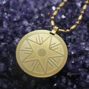 L'étoile de la paix plaqué or 7 composants