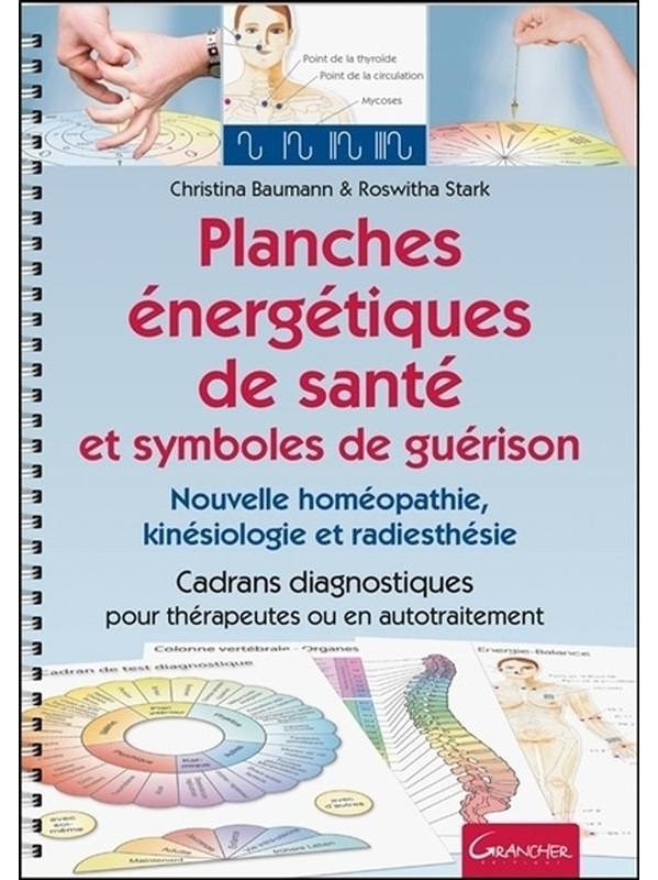 Planches énergétiques de santé et symboles de guérison