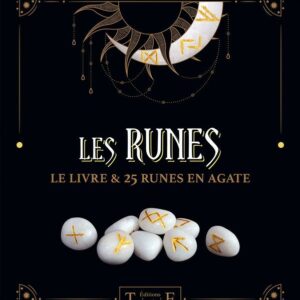 Les Runes - Le livre & 25 runes en agate - Coffret