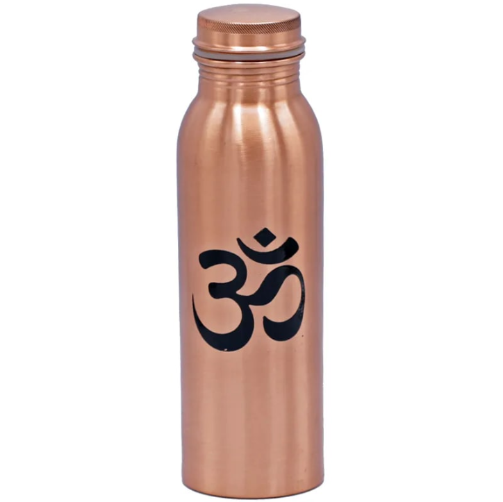 Bouteille en cuivre OM imprimé