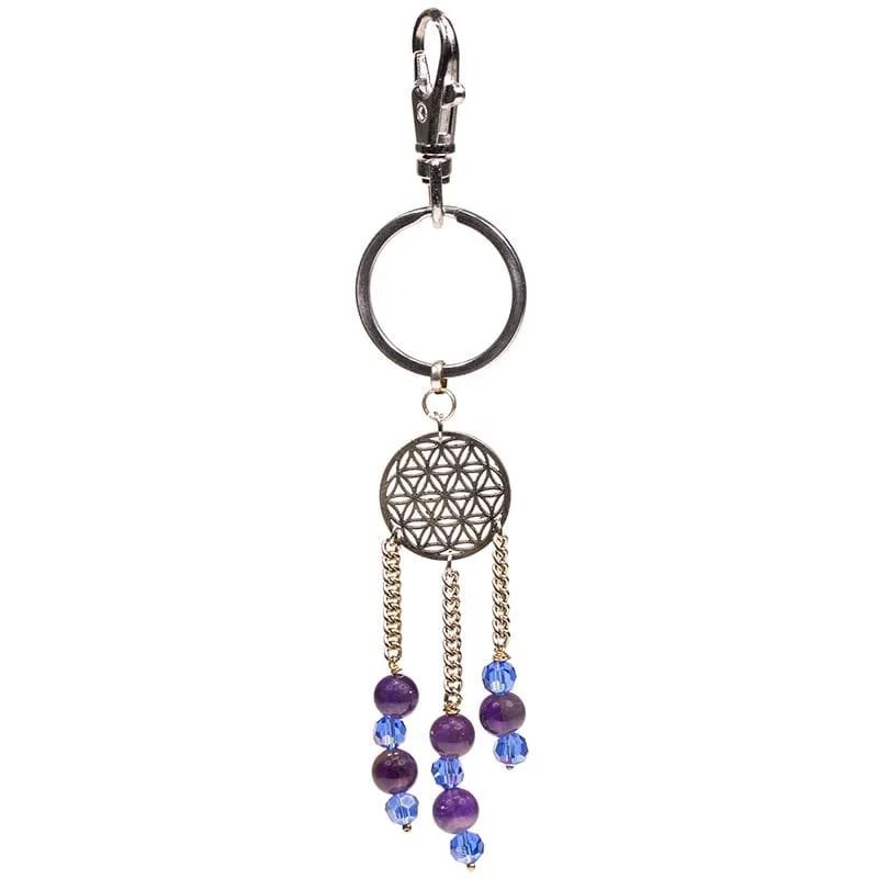 Porte clefs fleurs de vie