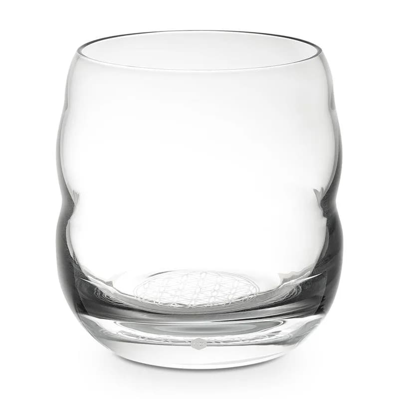 Verre Mythos fleur de vie - blanche