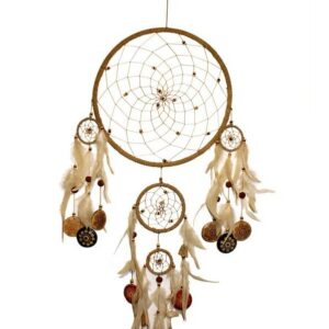 Attrape-rêves beige naturel