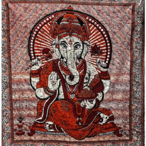 Tenture Ganesh Rouge