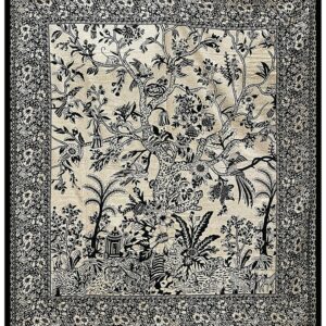 Tenture Arbre de Vie Noir & Blanc