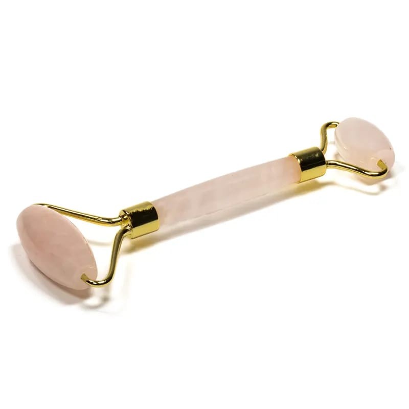 Rouleau de massage quartz rose