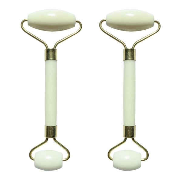 Masseurs Visage en Pierre de Jade - Blanc