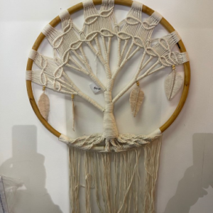 Attrape-rêves Arbre de vie blanc 60 cm