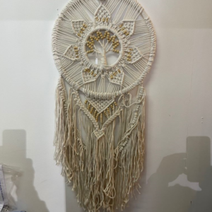 Attrape-rêves arbre de vie petit blanc 40 cm