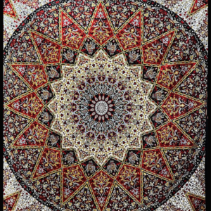 Tenture Mandala & Eléphant Rouge