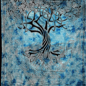 Tenture Arbre de Vie Turquoise