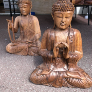 Bouddha en bois de 50cm