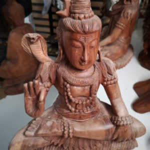 Shiva en bois de 30cm