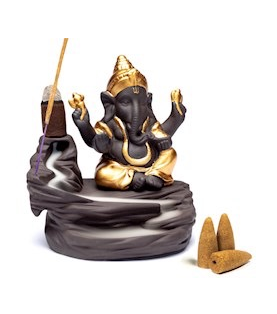 Brûleur d'encens à refoulement Ganesh