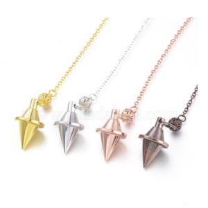 Pendule toupie en laiton avec fermoir pince de homard, balle, couleur mixte