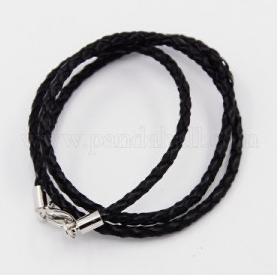 Cordons en cuir tressé