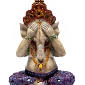 Statue Yoga ganesh Ne vois aucun mal