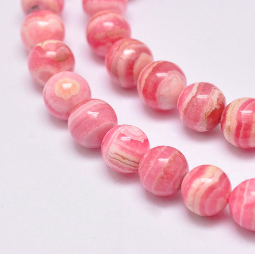 Perles Rhodochrosite LC