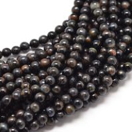 Perles Oeil de tigre bleu