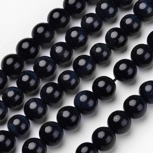 Perles Oeil de tigre bleu A