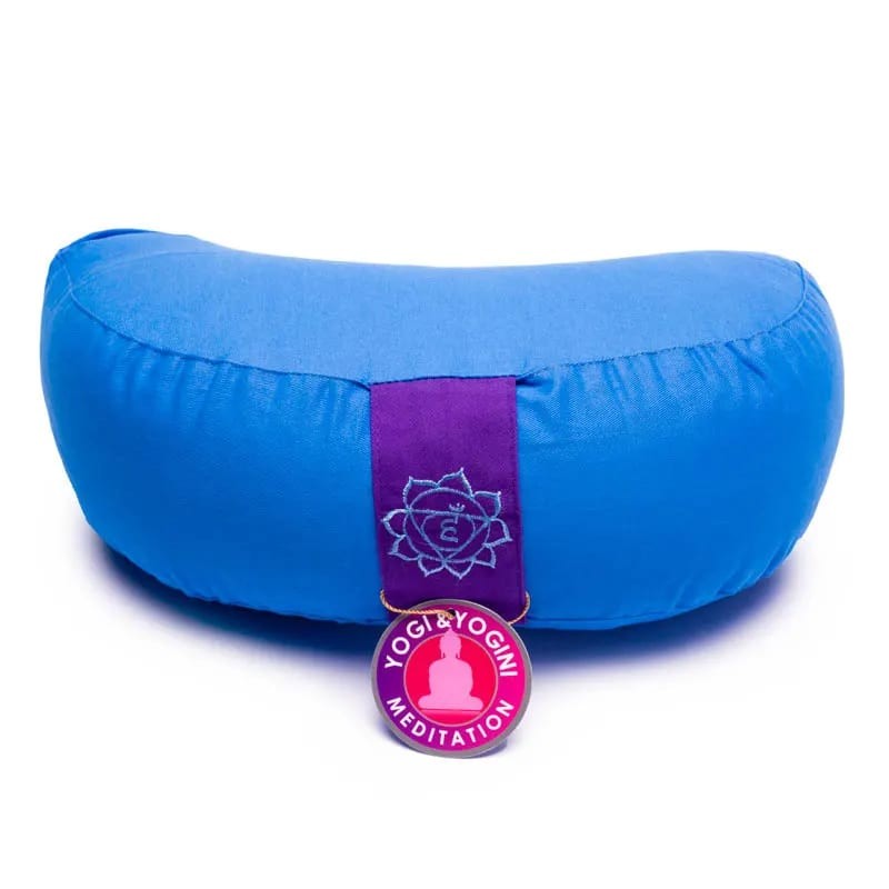 Coussin méditation 1/2 lune 5è Chakra