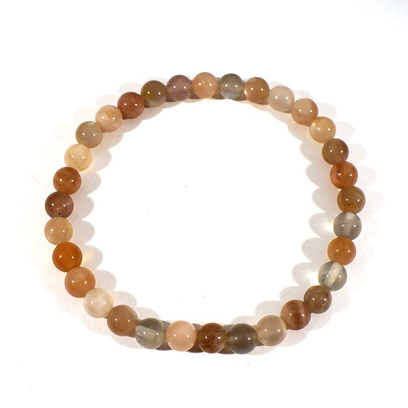 Bracelet Pierre de lune grise Perles