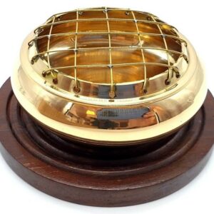 Brûle-encens Bronze Base Bois