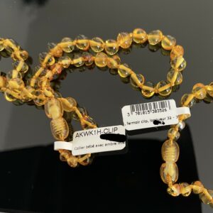 Collier d'Ambre bébé couleur Miel