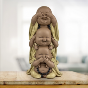 Statue Rieur Supperposé