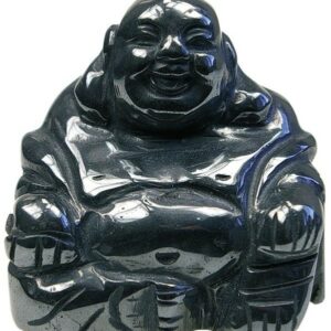 BOUDDHAS RIEUR Hématite H 4cm