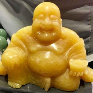 Bouddha en Jade jaune