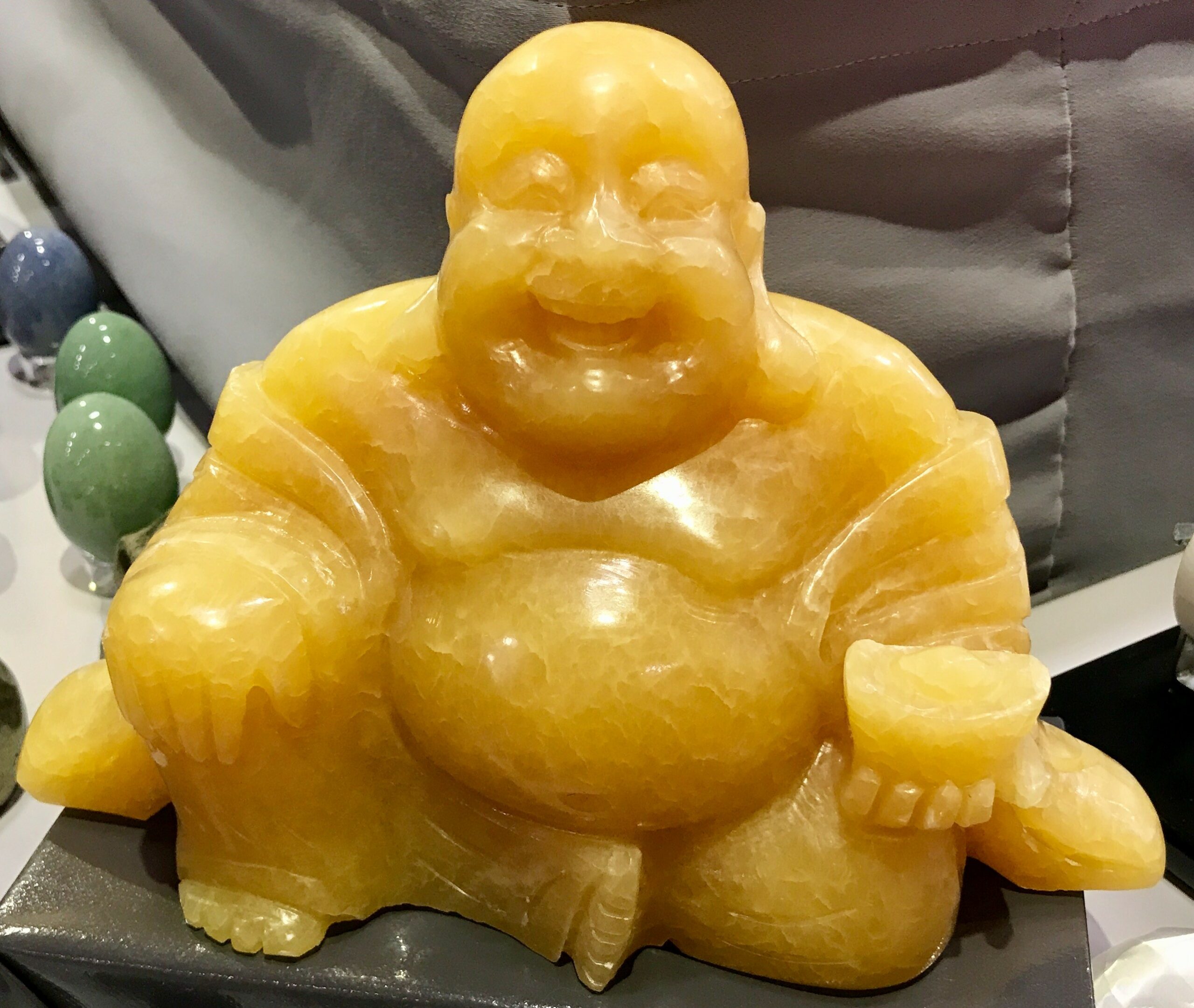 Bouddha en Jade jaune
