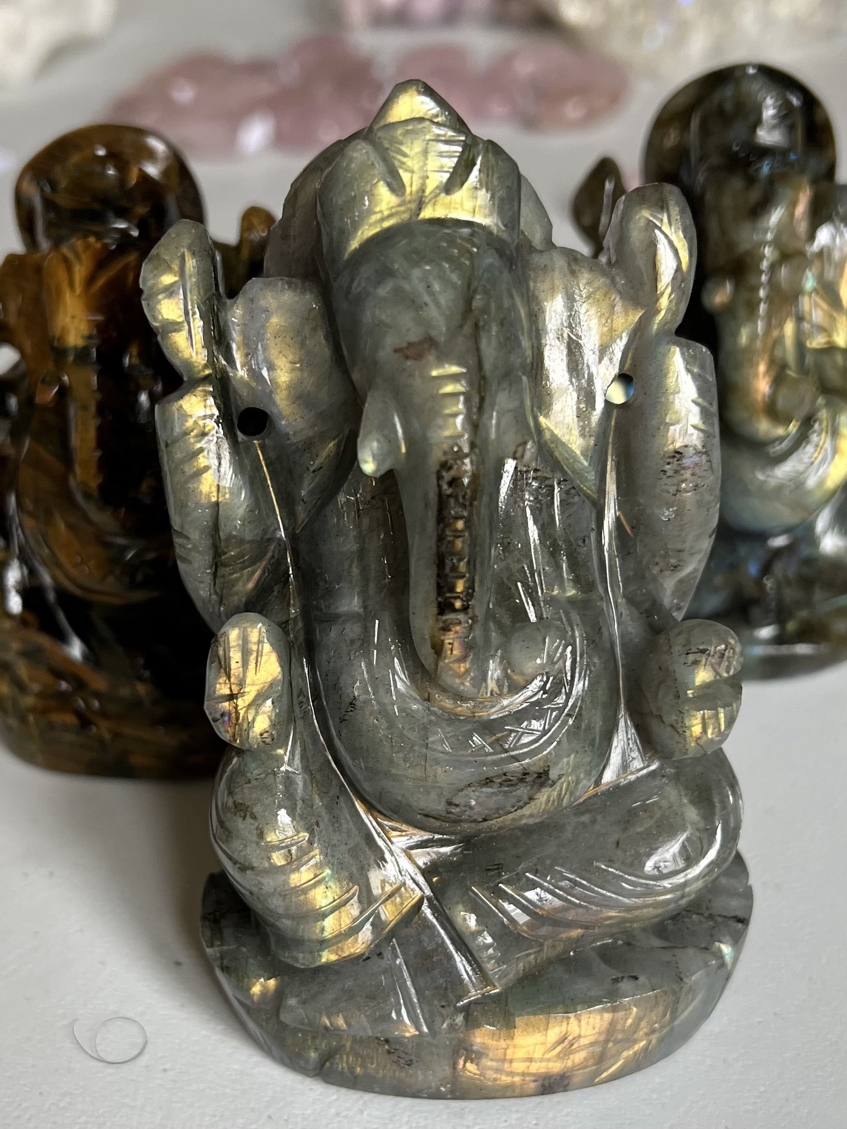 Ganesh en Labradorite