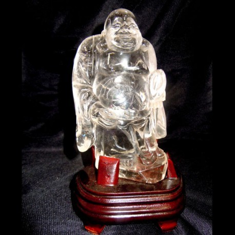 Bouddha en cristal de roche