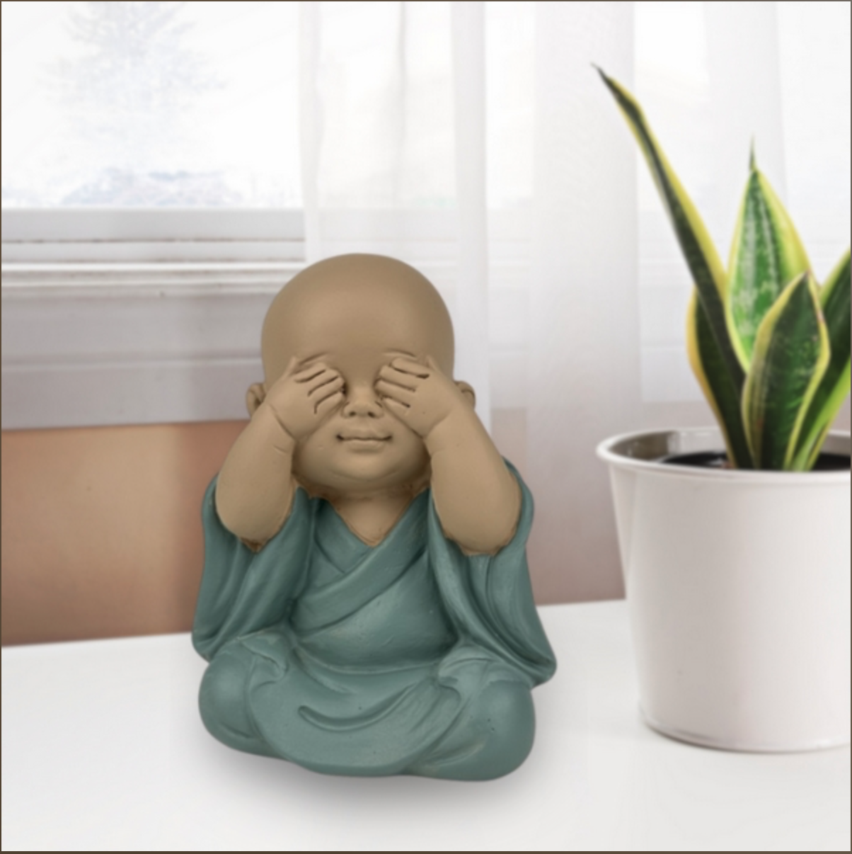 Statue Bonze Ne pas voir le mal (Mizaru)