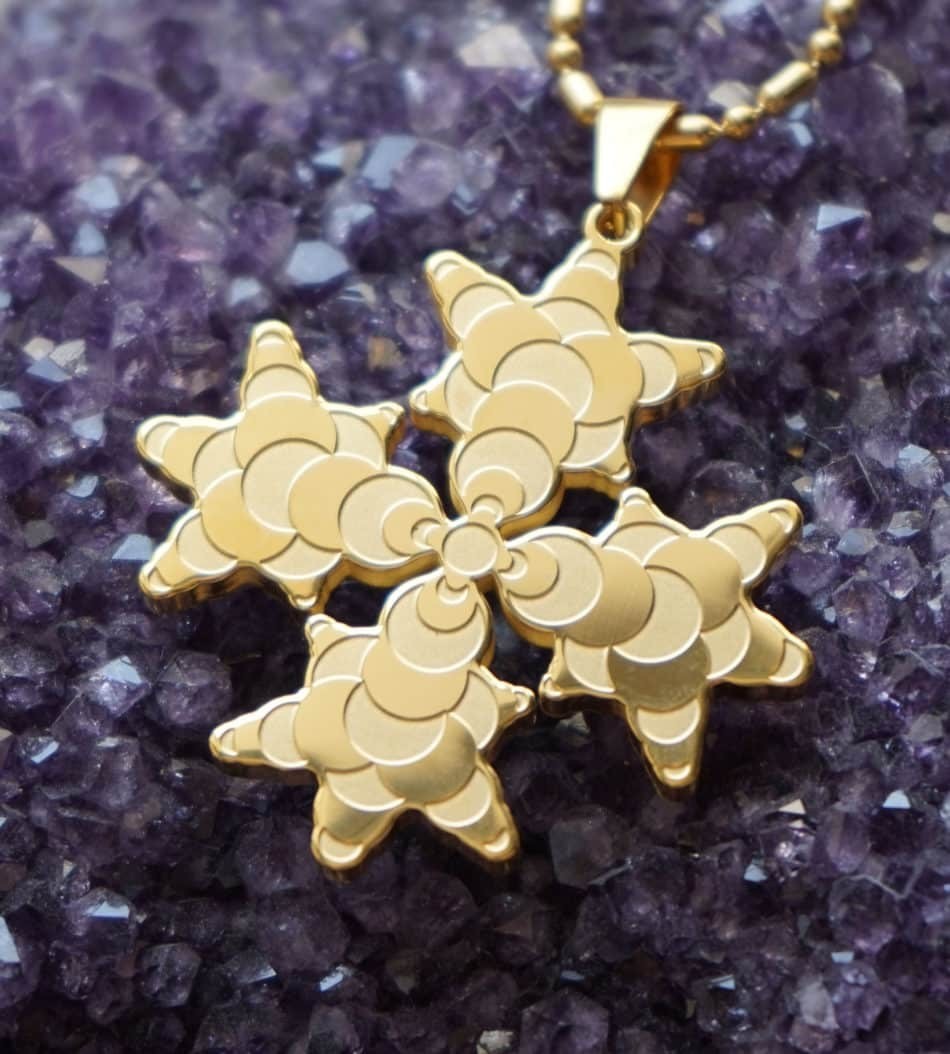 Avalon plaqué or 12 composants