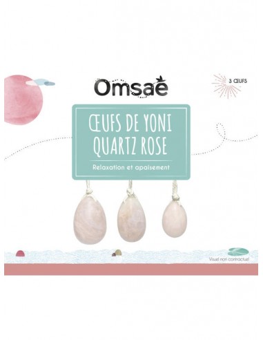 Coffret Oeufs de Yoni en Quartz Rose