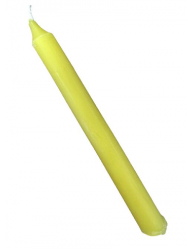 Bougie Teintée Masse jaune 13cm