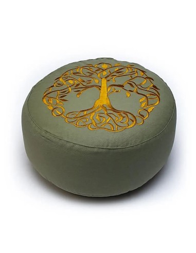 Coussin de méditation -  Arbre de vie coton BIO